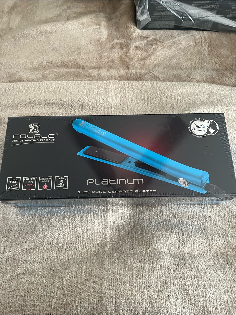 Platinum 1.25" Ceramic Flat Iron - Blue